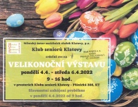 Velikonoční výstava - vernisáž 4.4. o 9:00